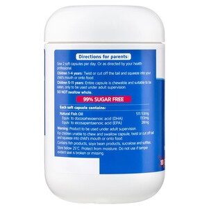 (PRE ORDER) Nature's Way Kids Smart Bursts High DHA Omega-3 Fish Oil Trio 180 Capsules shelf life 2yrs